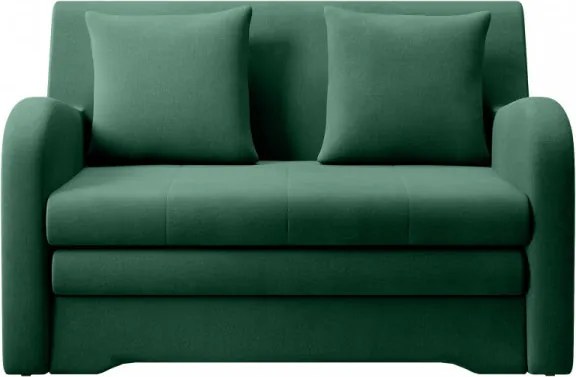 Canapea tapitata, extensibila, cu spatiu pentru depozitare, 130x85x103 cm, Ario, Eltap (Culoare: Verde lucios / Verde lucios)