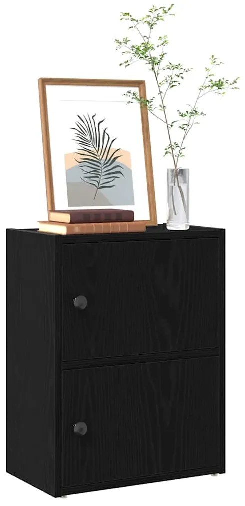 vidaXL Bibliotecă Stejar negru 40x24x52 cm Lemn prelucrat