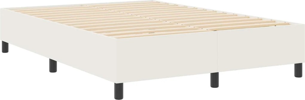 vidaXL Cadru de pat platformă Crem 140 x 200 cm Țesătură din corduroy