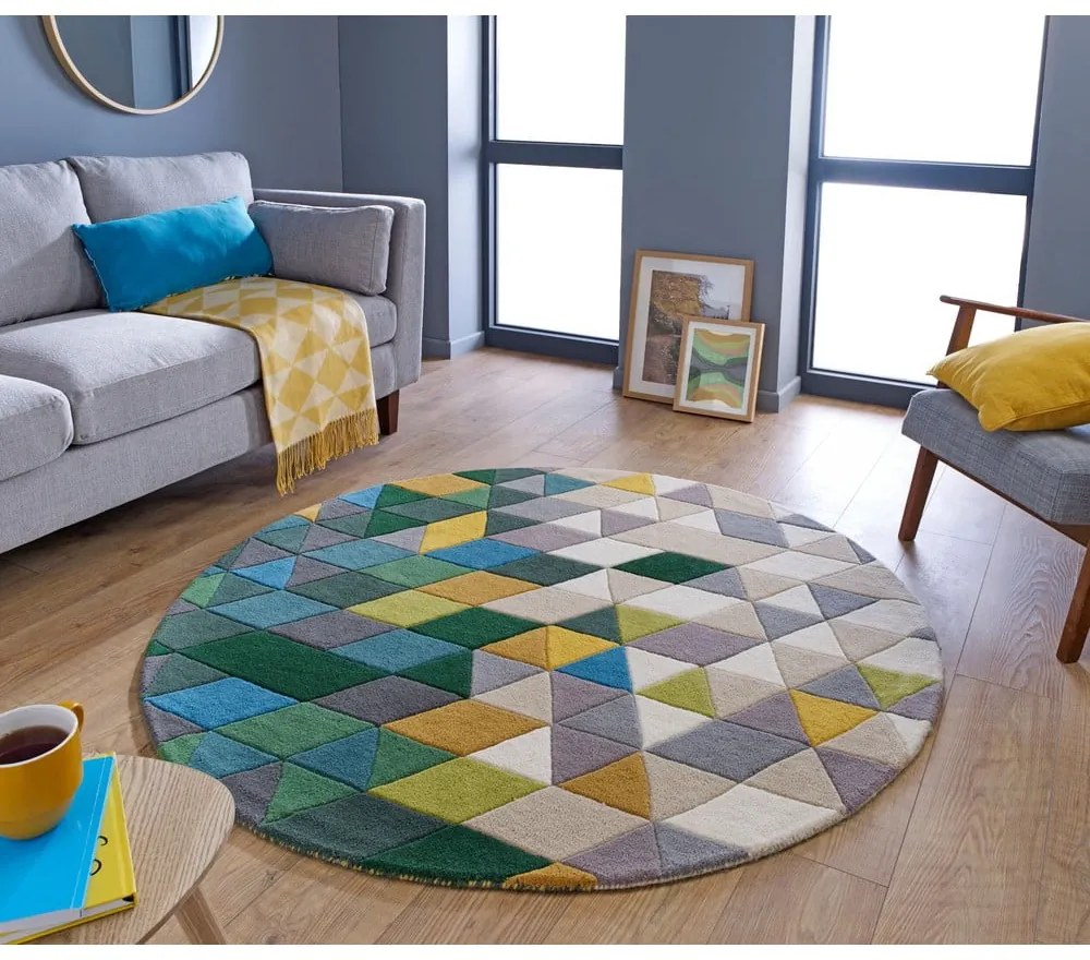 Covor din lână Flair Rugs Prism, ⌀ 160 cm