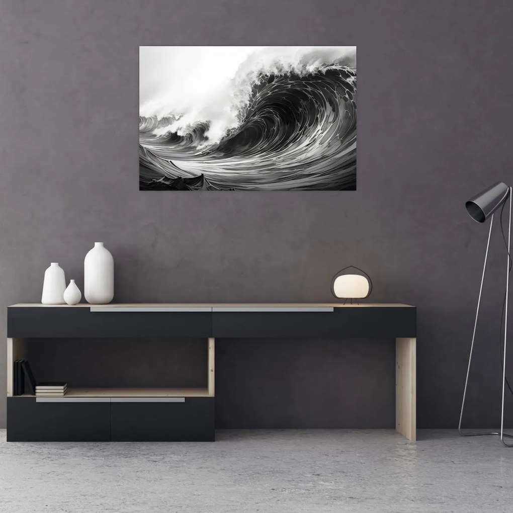 Tablou - Pictura valurilor (90x60 cm)