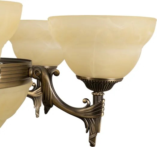 BRILAGI - Candelabru suspendat cu lanț DAHLIA 9xE27/40W/230V Ø 74 cm alamă