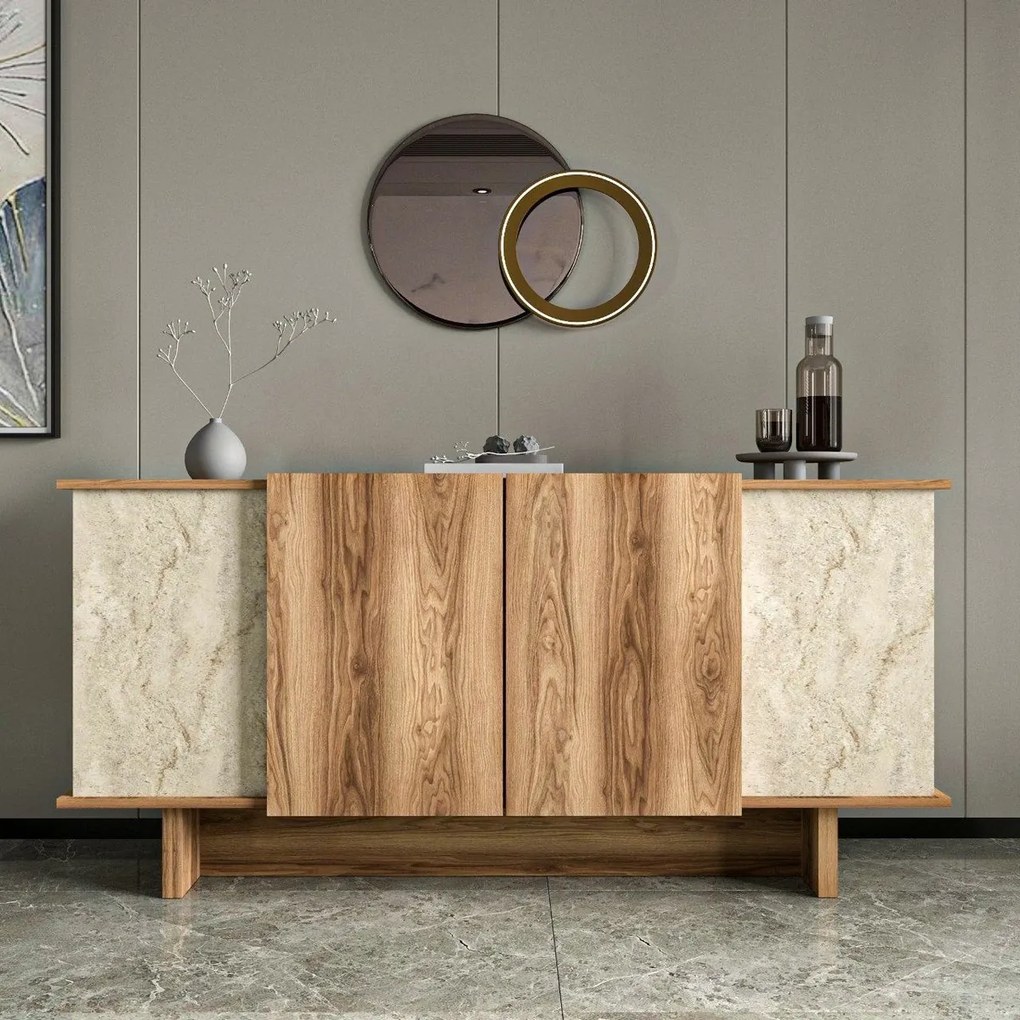 Dulap Diana Travertine and Walnut