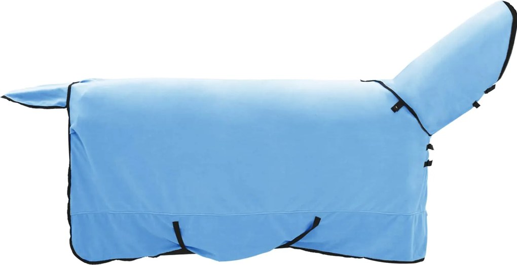 vidaXL Pătură pentru cai Aqua complet Poliester