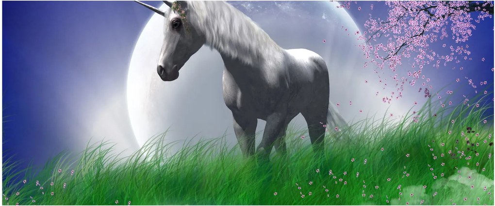 Tablou cu unicorn (120x50 cm)