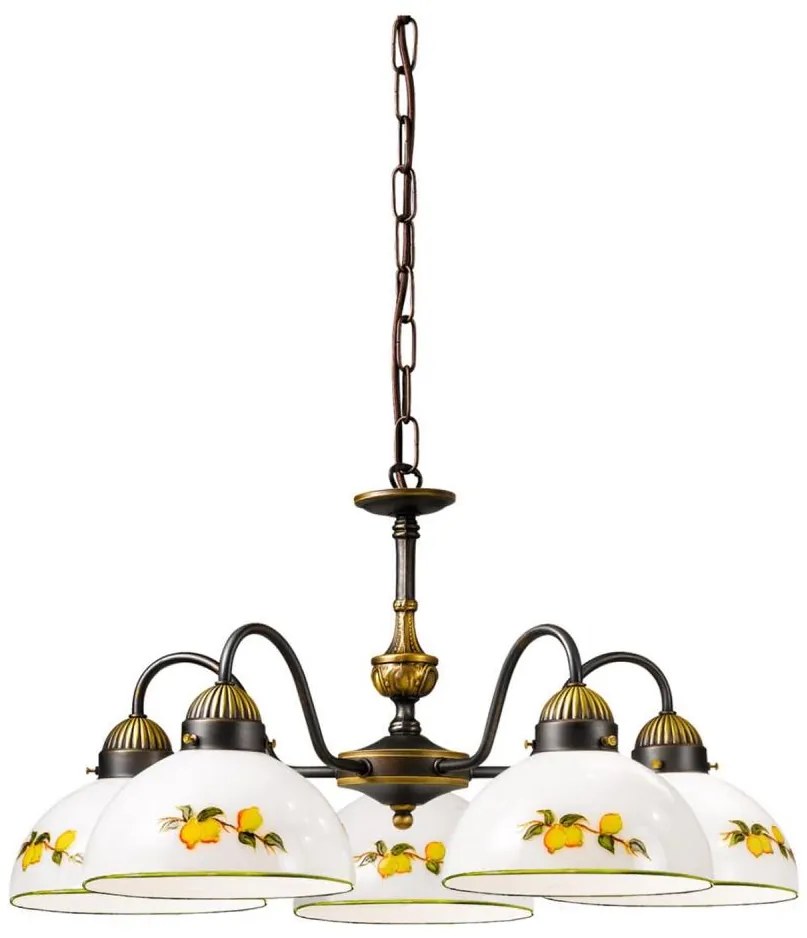 Lustră pe lanț Kolarz 731.85.126 NONNA 5xE27/75W/230V lămâi