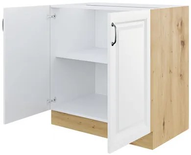 Dulap inferior de bucătărie Vintageline 80 D 2F BB (Alb) . 1103347