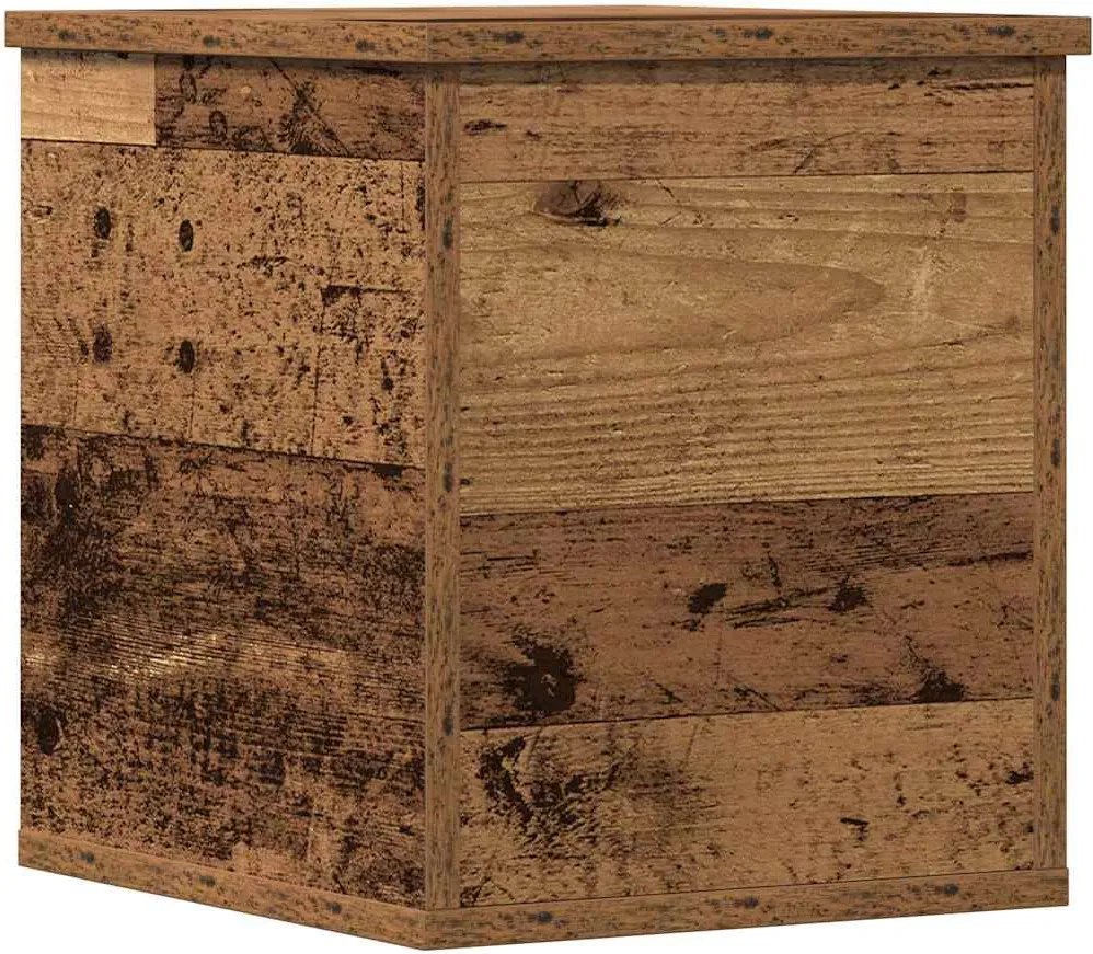 vidaXL Cutie de depozitare Lemn Vechi 30 x 35 x 35 cm Lemn compozit
