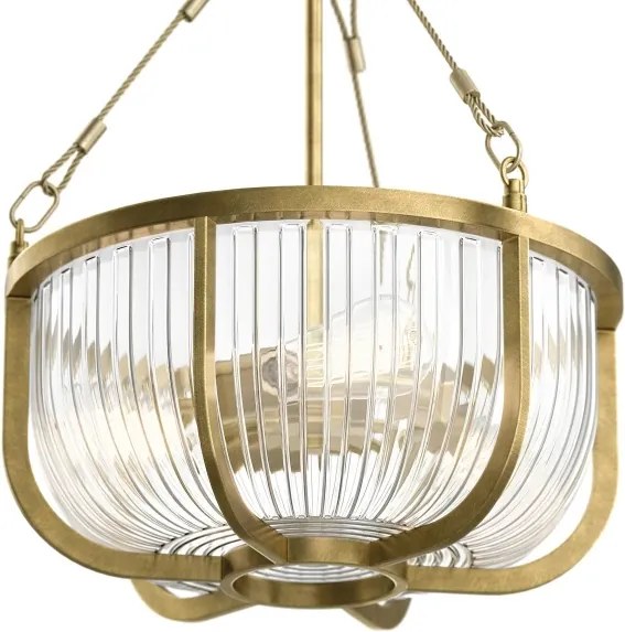 Quintiesse QN-ROUX3-NBR - Candelabru ROUX pe lanț, 3xE27/60W/230V, auriu
