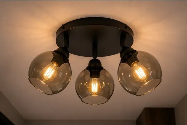 Spot UNO 3xE27/60W/230V negru