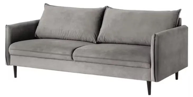 Canapea gri cu tapițerie din catifea 203 cm Juli – Ropez
