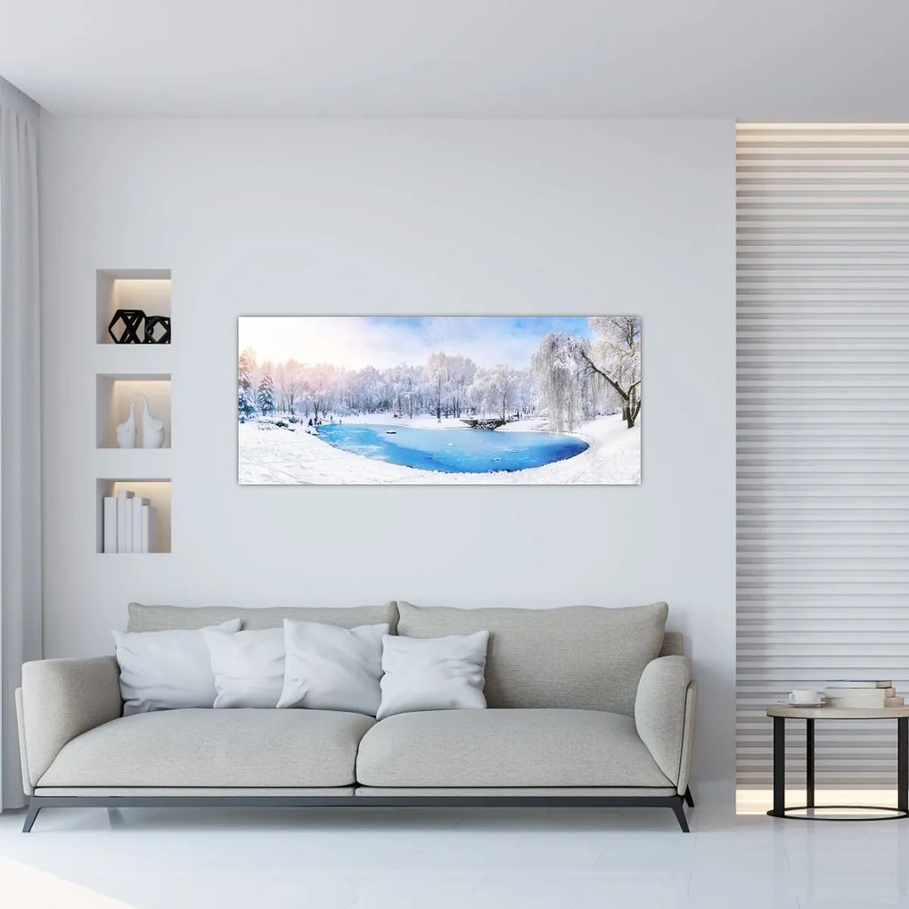Tablou - Lac de gheață (120x50 cm)