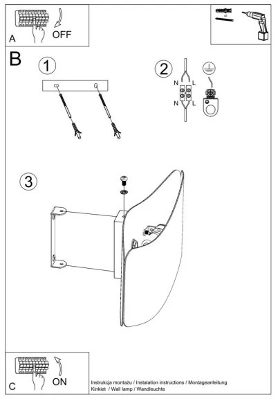Aplică TILA 1xG9/40W/230V 30 cm albă Sollux SL.1017