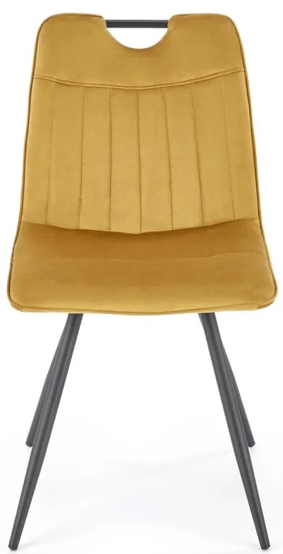 Scaun K521 velvet mustariu