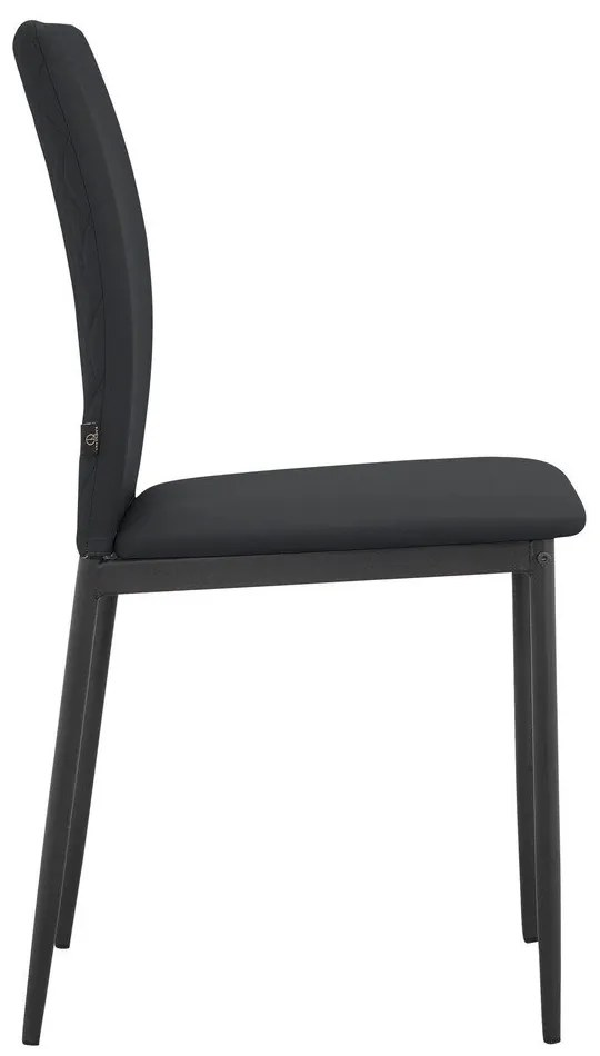 Scaune de dining negre 2 buc. din imitație de piele Pavia – Støraa