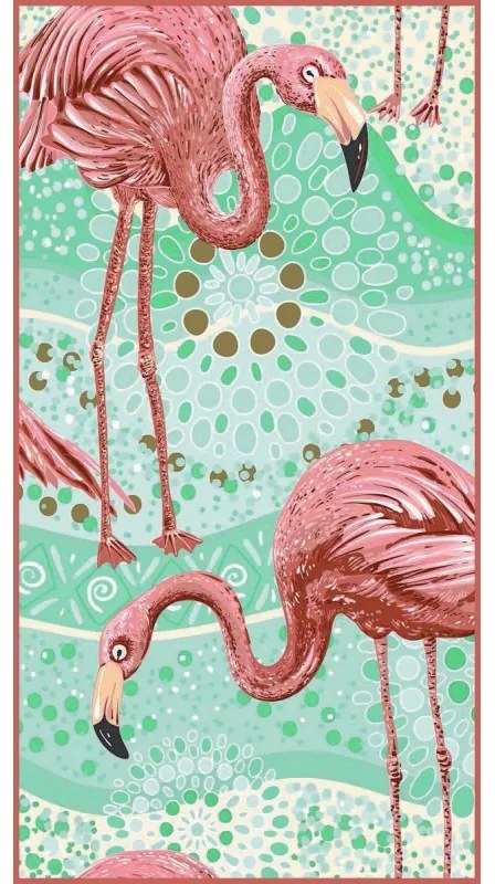 Prosop de plajă FLAMINGO 170 x 90 cm