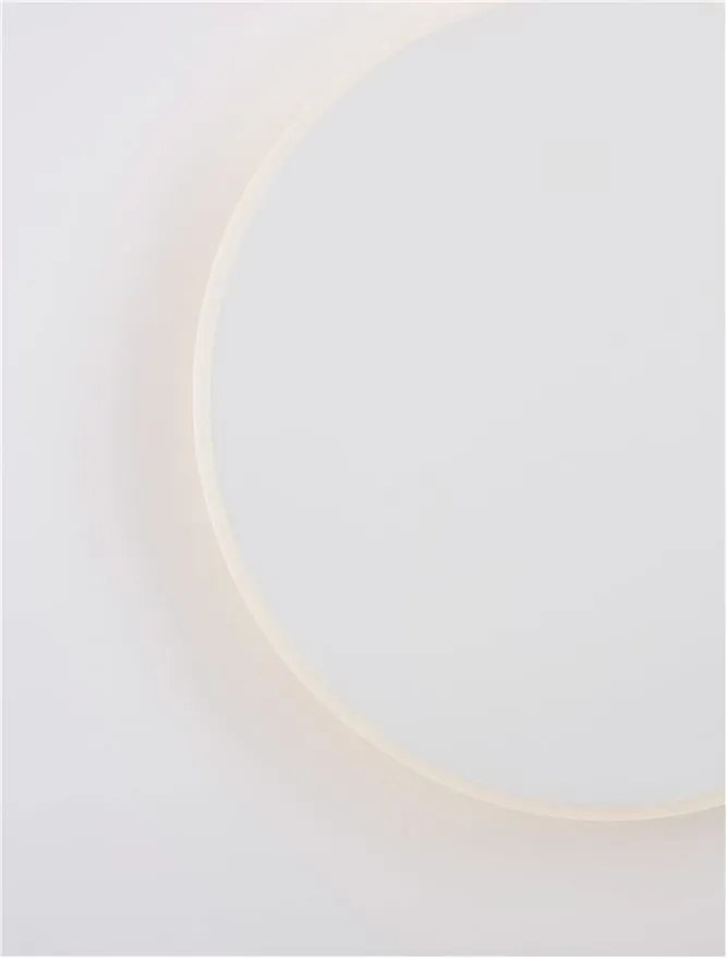 Aplica LED de perete design ambiental CYRCLE 30cm alba