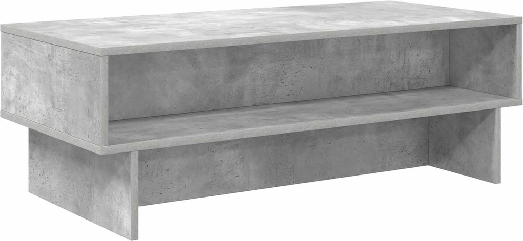 vidaXL Masă de cafea Gri din beton 100 x 46 x 35 cm Lemn compozit