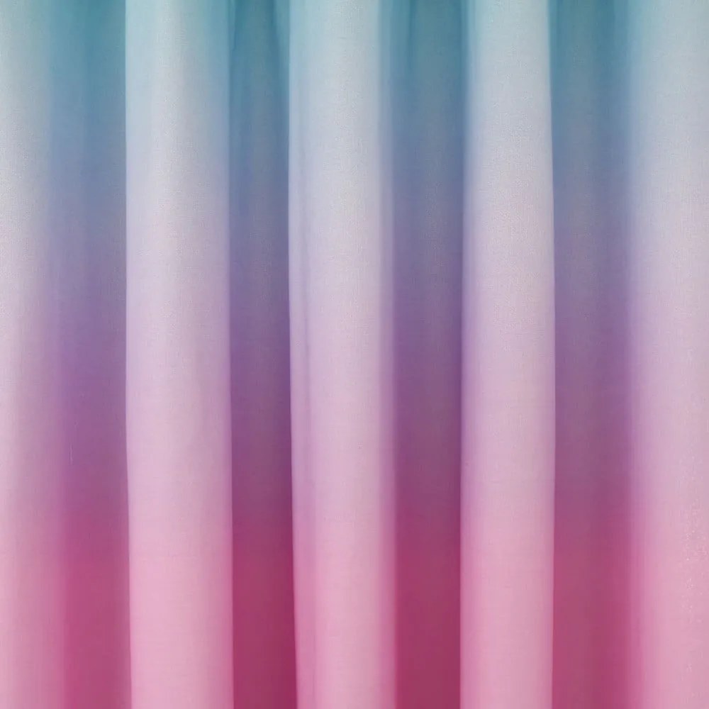 Draperii pentru copii roz-mov 2 buc. 168x183 cm Ombre Rainbow Clouds – Catherine Lansfield