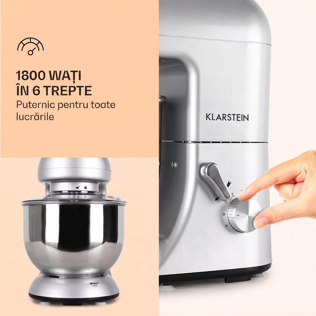 Klarstein Bella, robot de bucătărie, 1800 W, 5l