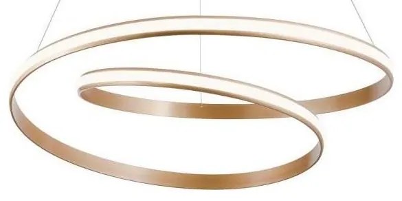 Redo 01-1891 - TORSION Lustru LED dimabil pe cablu, LED/35W/230V, Ø 75 cm, finisaj bronz