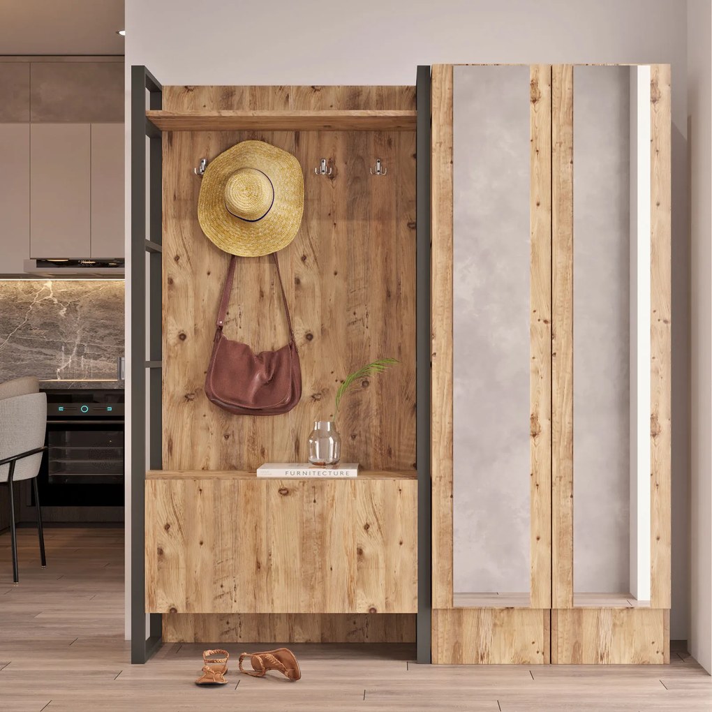 Set mobilier pentru hol Mike 17 (Pin atlantic). 1072604