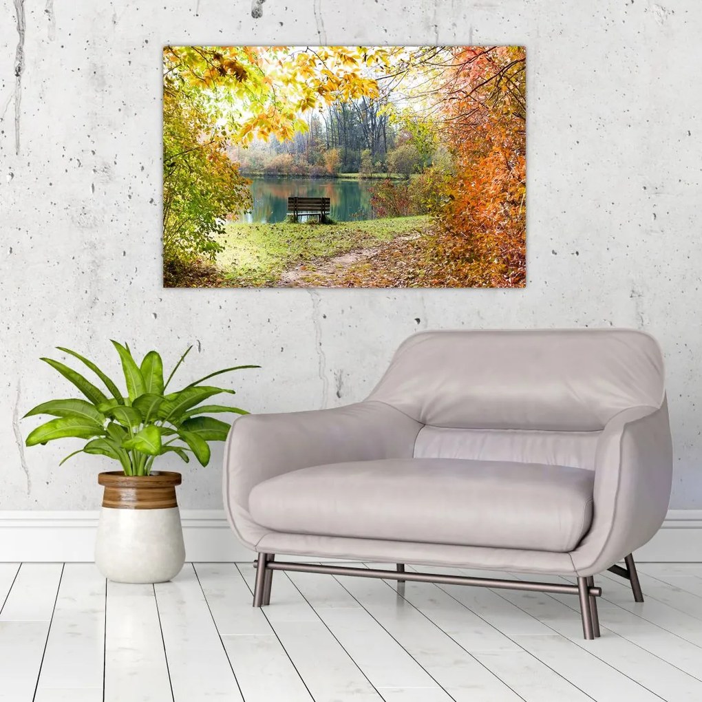Tablou cu pescărie (90x60 cm)