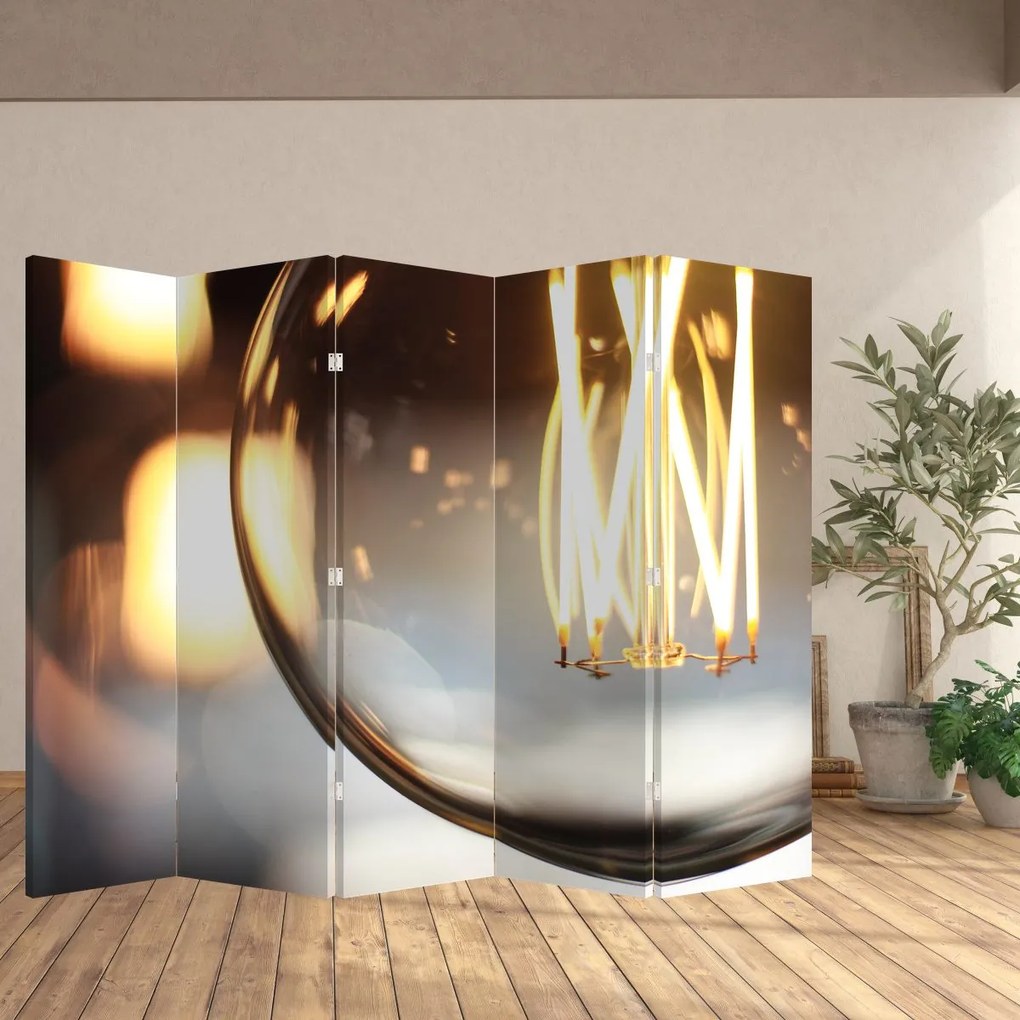 Paravan - becul aprins (210x170 cm)