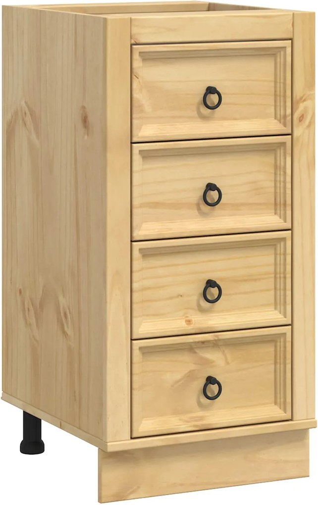 vidaXL Dulap SKI Maro Miere 40 x 46 x 81 cm Lemn de pin masiv