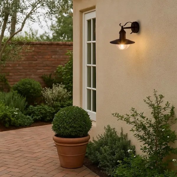 Brilagi - Aplica de exterior MOLDE 1xE27/60W/230V IP44 negru