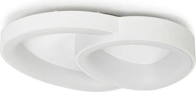 Plafoniera LED CCT cu telecomanda AREA 2 alb