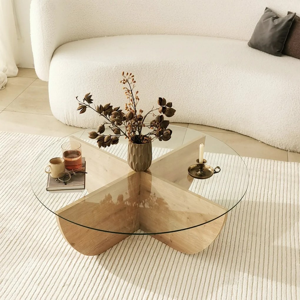 Masă de cafea Lily Sapphire Oak