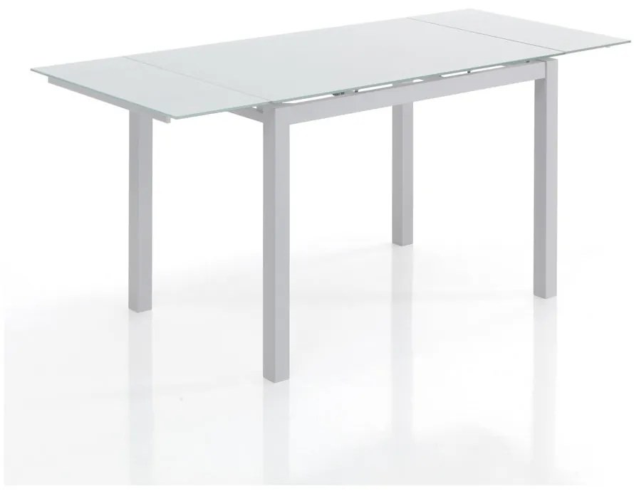 Masă de dining extensibilă cu blat din sticlă 70x110 cm Fast – Tomasucci
