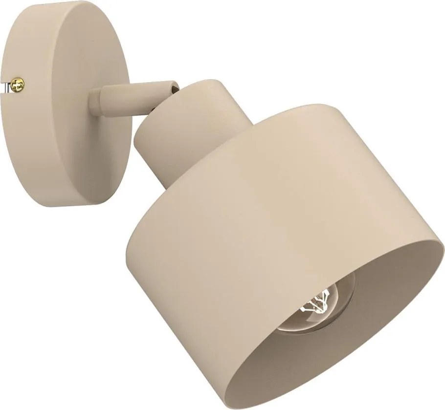 Aplică de perete cu spot PARKLA 1xE27/15W/230V, bej