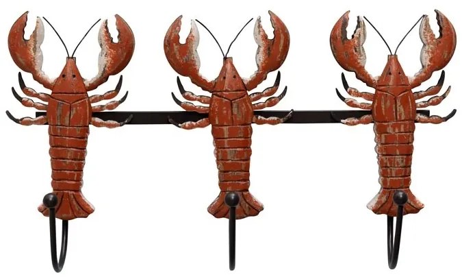 Cuier din lemn de paulownia, cu 3 agatatori, Lobsters