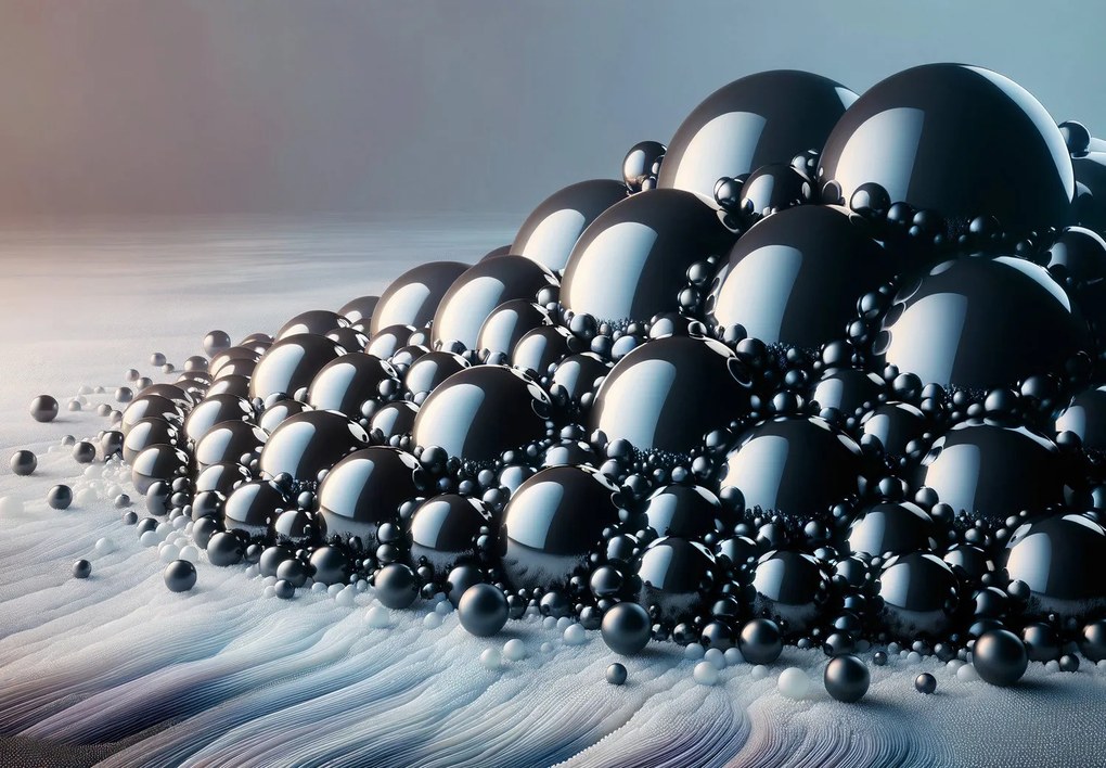 Fototapet - Munte de bile negre (147x102 cm)