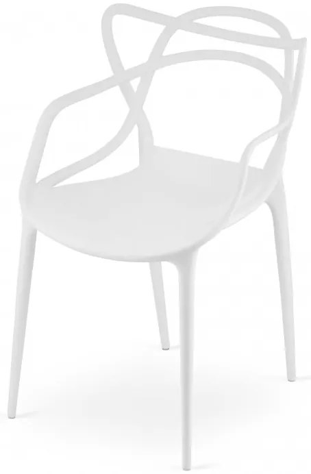 JAKS SCAUN DE SUFRAGERIE DIN PLASTIC AZURO ALB