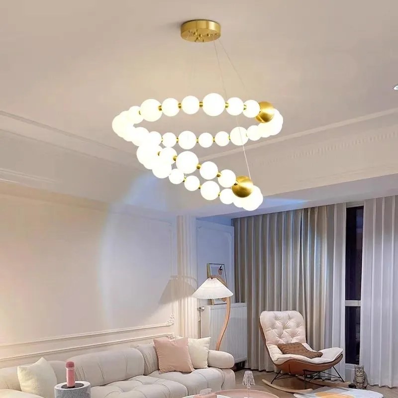 Lustra LED G3869-15+21 – 186W, cu telecomanda, 3 temperaturi de culoare 💫
