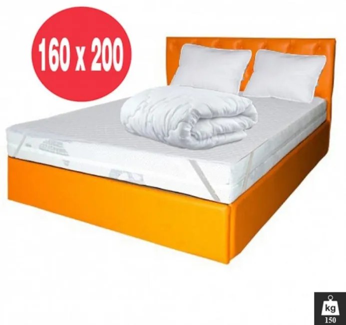 Set saltea zeus memory comfort dodolut 160x200 plus 2 perne