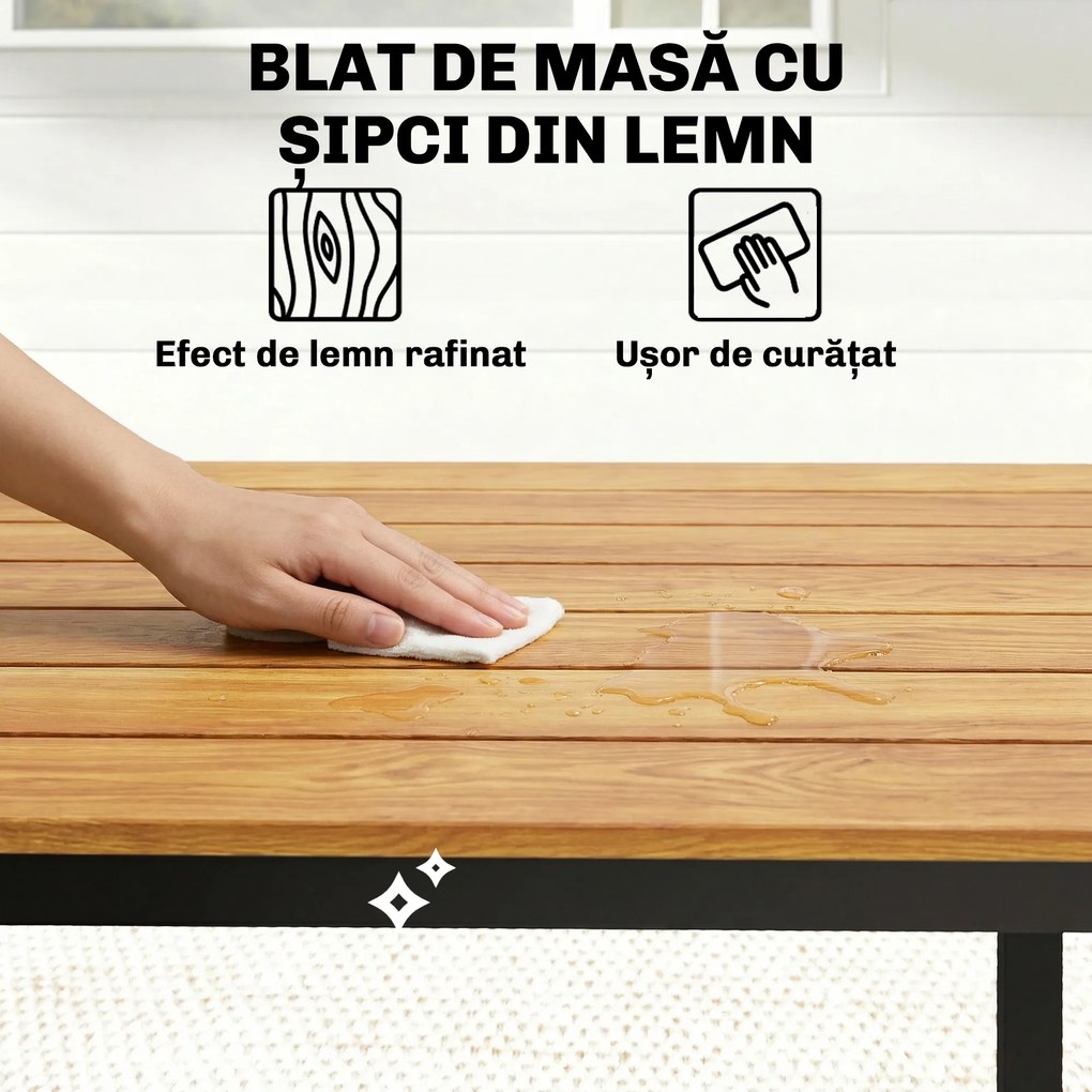 Outsunny masă mare terasă exterior | Aosom Romania