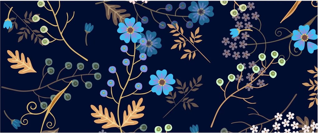 Tablou - Flori de toamnă (120x50 cm)