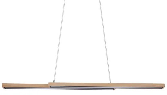 Candelabru LED SENTO suspendat pe cablu, 19W/230V, lemn