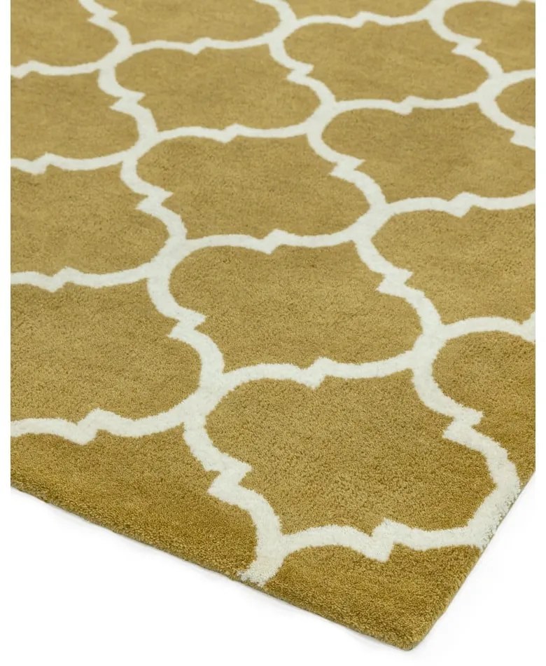 Covor galben ocru handmade din lână 160x230 cm Albany – Asiatic Carpets