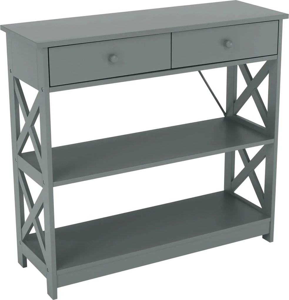 Consola LOMIR, gri, 87x30x80 cm