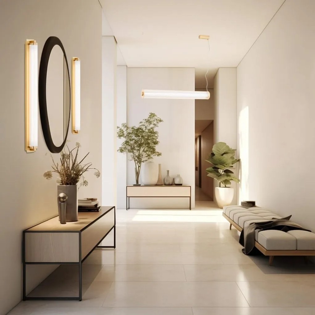 Aplica de perete LED eleganta realizata manual Hampton alama periata