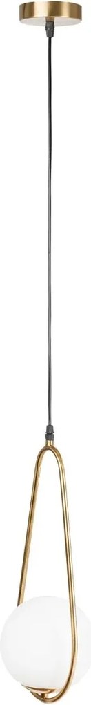 Pendul Nuli Erste Auriu 140x20x40cm 40W E14 - Corp Iluminat Modern Metal și Sticlă Elegant pentru Dining sau Dormitor, Înălțime Reglabilă 1.5m