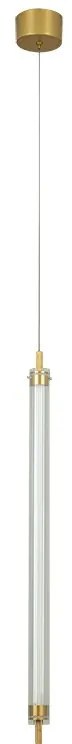 Pendul LED Vertical, Cilindric 20W 3000K BRUSHED GOLD ZB-25168