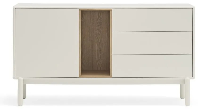 Comodă crem 140x76x40 cm Corvo – Teulat