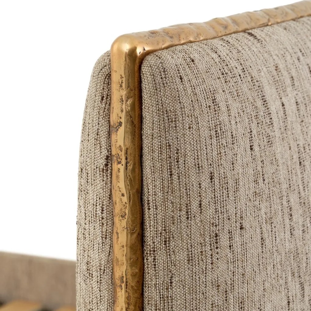 Pat dublu tapitat design LUX Ashford 180x210cm, Beckett beige