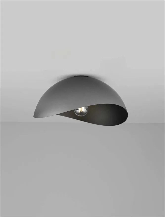 Lustra aplicata design decorativ OPSI negru D-40cm